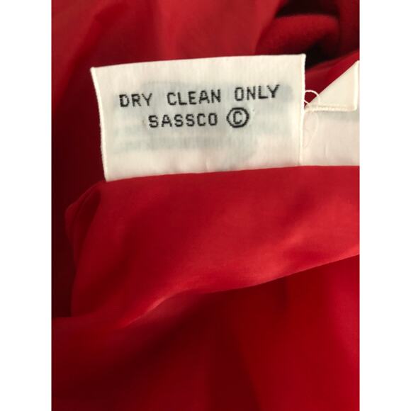 Kasper ASL Women's Size 12 Double Breasted Midi Dress Red - Picture 9 of 9